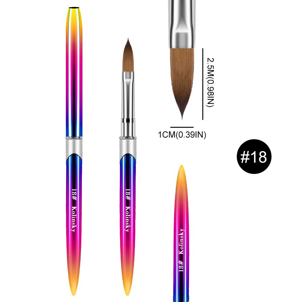 Nail Brush for Manicure Gel Brush for Nails Art Brush 3D Acrylic Liquid Powder Carving Gel Brush Liner Drawing Pen