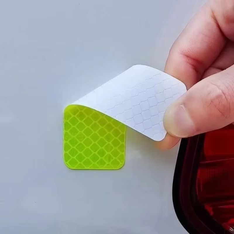 10pcs Bicycle Reflective Stickers 30x80mm Night Riding Safety Warning Strip Suitable for Bike Motorcycle Clothing Trailer Helmet