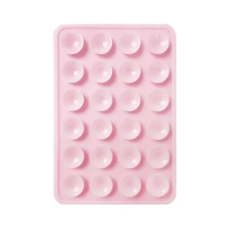 Candy Color Silicone Suction Phone Case Mount Non Slip Suction Cup Phone Stand Silicone Phone Holder For Selfies and Videos