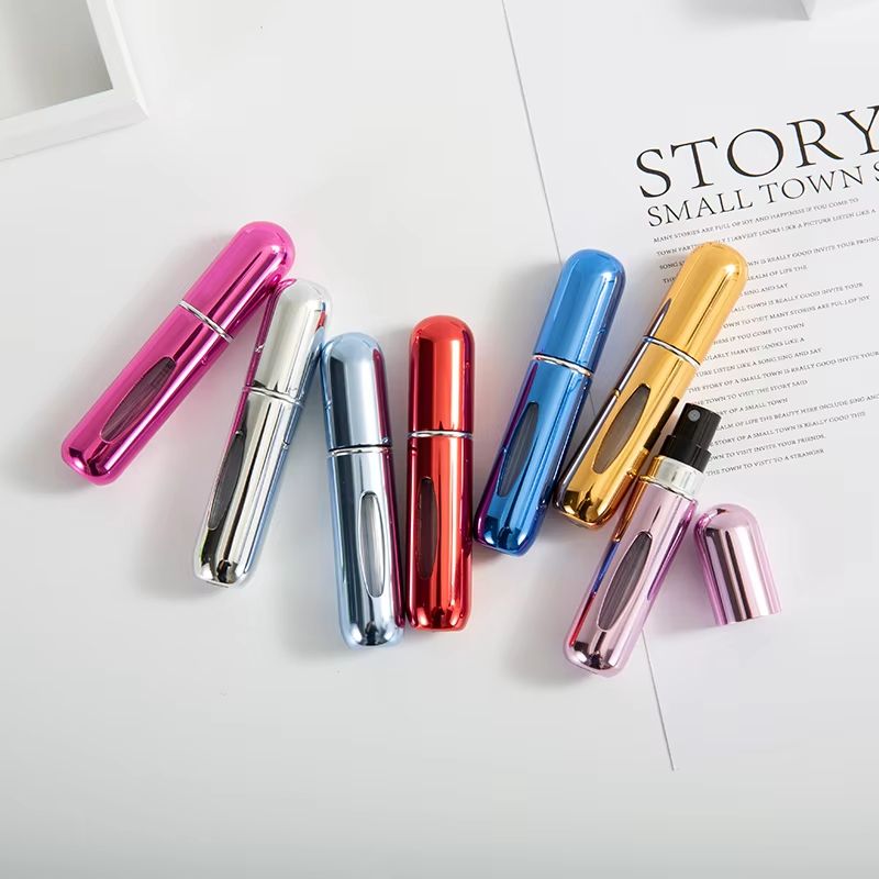 5ml Perfume Spray Bottle, Portable Perfume Atomizer Fillable Mini Perfume Bottle Perfume Empty Bottle Scent Pump Box