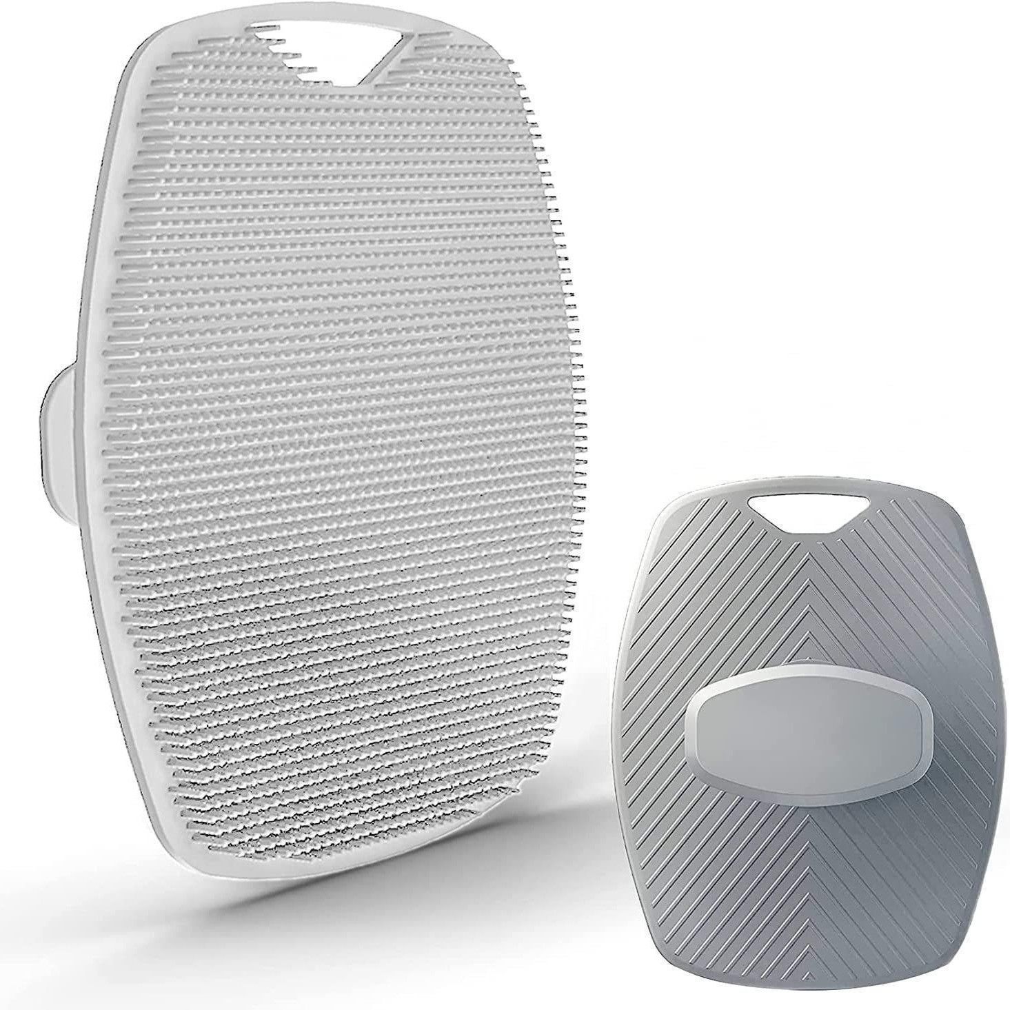 Exfoliating Silicone Cleansing Brush Body Scrubber Cleans Massages Skin Bathroom Accessories Bath Brush Cleanser No Slip Handle