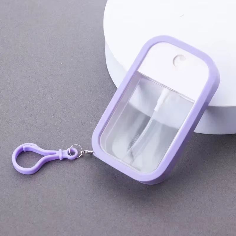 38ml Spray Small Sanitizing Spray Scented Vegan Hand Sanitizer with Keychain Perfume Alcohol Water Spray Bottle Travel