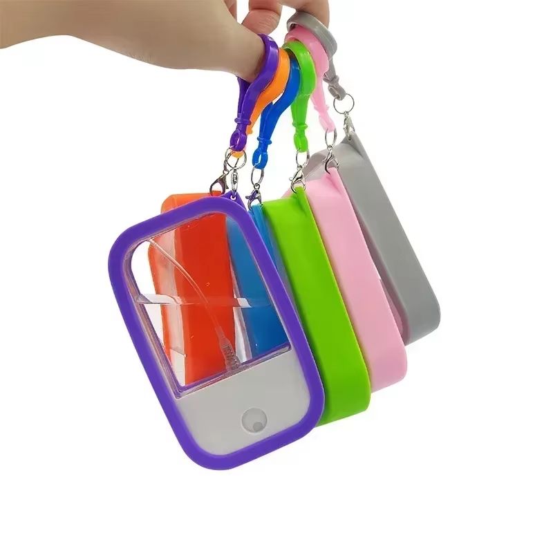 38ml Spray Small Sanitizing Spray Scented Vegan Hand Sanitizer with Keychain Perfume Alcohol Water Spray Bottle Travel