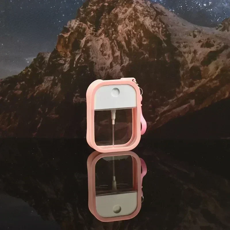 38ml Spray Small Sanitizing Spray Scented Vegan Hand Sanitizer with Keychain Perfume Alcohol Water Spray Bottle Travel