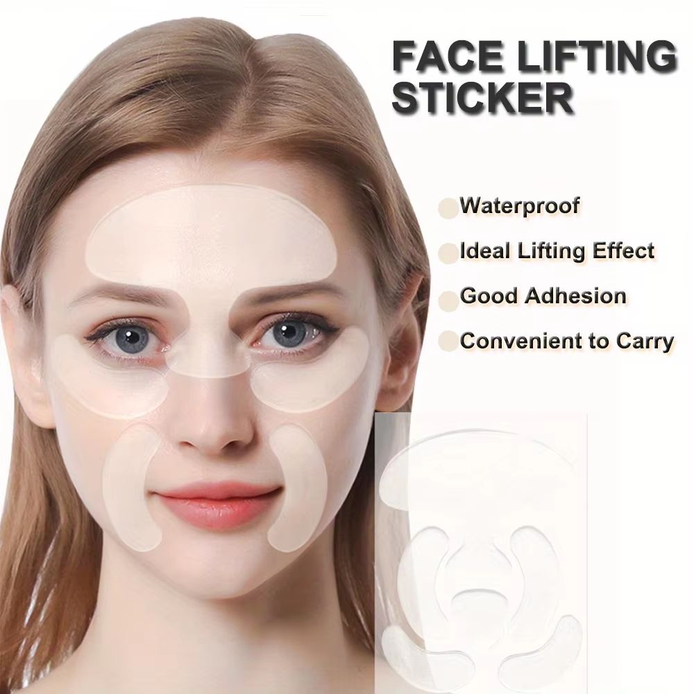 Silicone Face Anti Wrinkle Patches Forehead Wrinkle Patches Reusable Under Eye and Smile Line Patches Wrinkle Reduce for Women