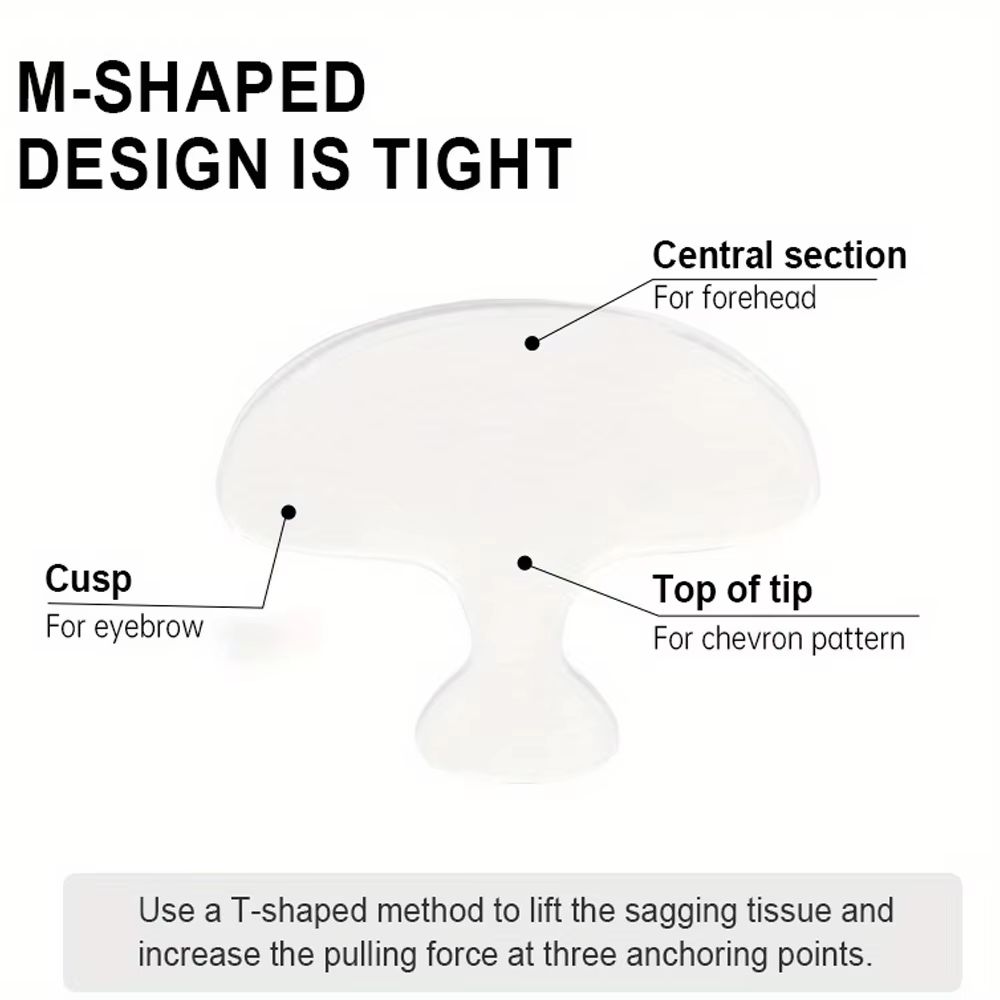 Silicone Face Anti Wrinkle Patches Forehead Wrinkle Patches Reusable Under Eye and Smile Line Patches Wrinkle Reduce for Women