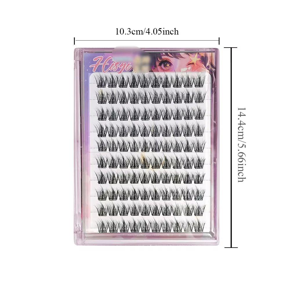 Self-Adhesive 3D Cluster Lashes – Glue-Free, Curling, Volumizing, Waterproof, DIY Easy Wear,For All Skin Types, Unisex