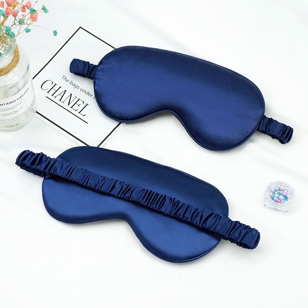 Double-sided Imitation Silk Eye Mask Breathable Sleep Light-blocking Eye Mask Amazon Multi-color Gift Wrap Sleeping Eye Mask