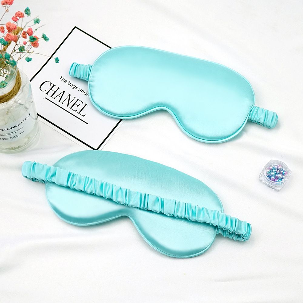 Double-sided Imitation Silk Eye Mask Breathable Sleep Light-blocking Eye Mask Amazon Multi-color Gift Wrap Sleeping Eye Mask