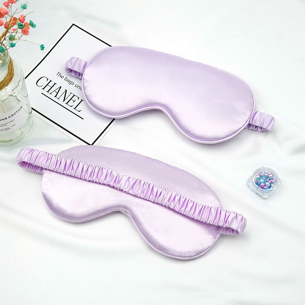 Double-sided Imitation Silk Eye Mask Breathable Sleep Light-blocking Eye Mask Amazon Multi-color Gift Wrap Sleeping Eye Mask
