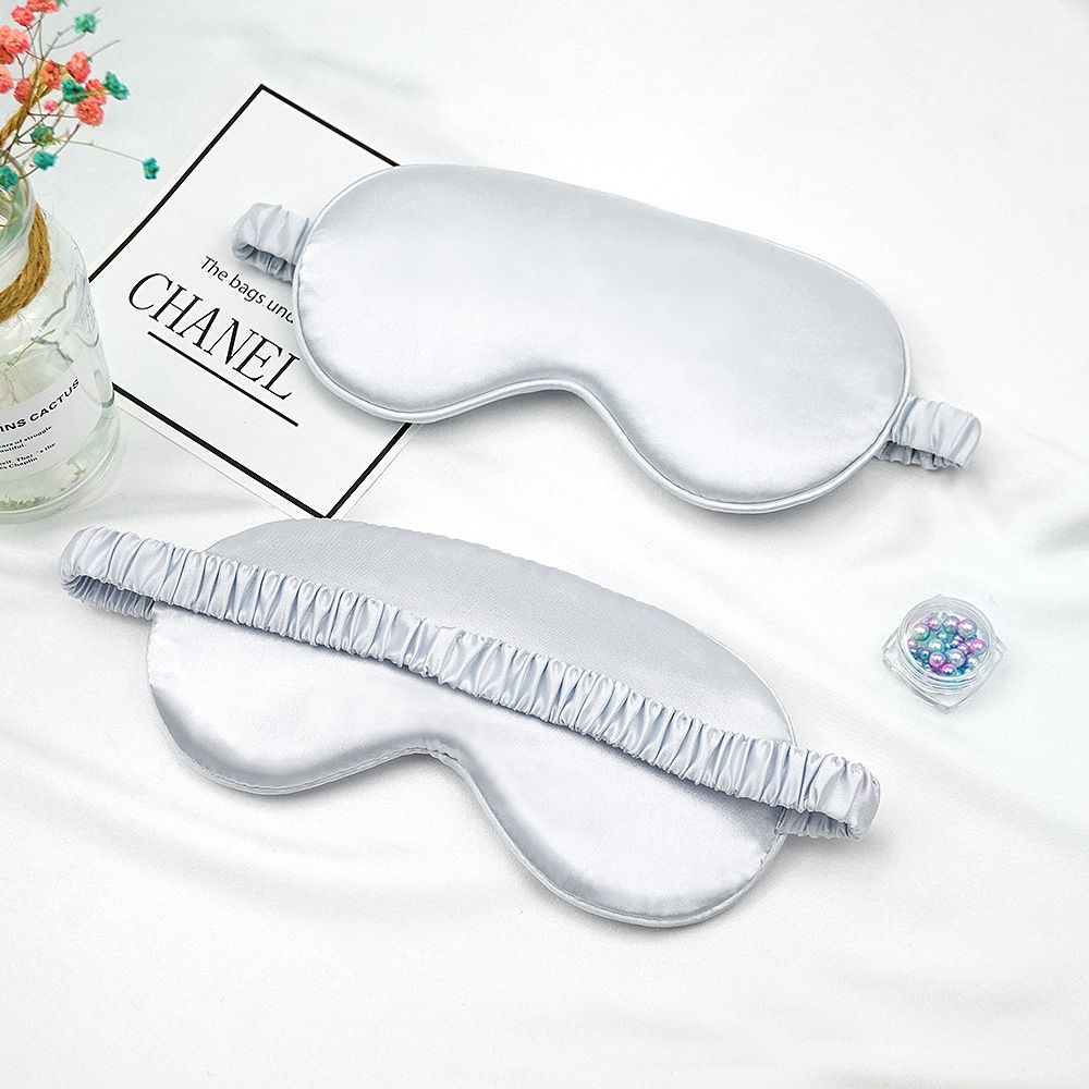 Double-sided Imitation Silk Eye Mask Breathable Sleep Light-blocking Eye Mask Amazon Multi-color Gift Wrap Sleeping Eye Mask