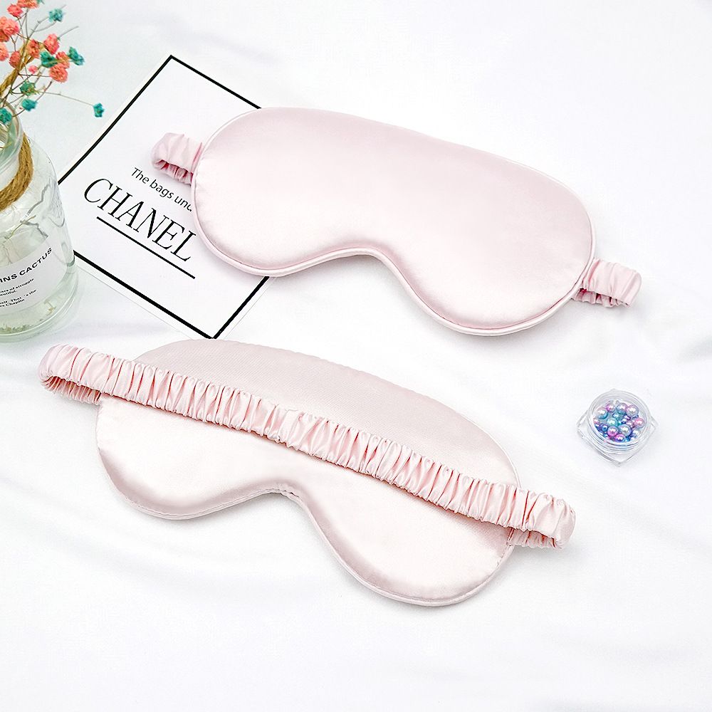 Double-sided Imitation Silk Eye Mask Breathable Sleep Light-blocking Eye Mask Amazon Multi-color Gift Wrap Sleeping Eye Mask