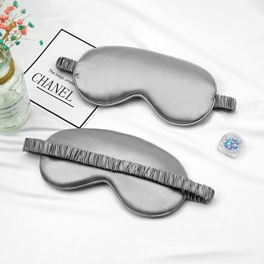 Double-sided Imitation Silk Eye Mask Breathable Sleep Light-blocking Eye Mask Amazon Multi-color Gift Wrap Sleeping Eye Mask