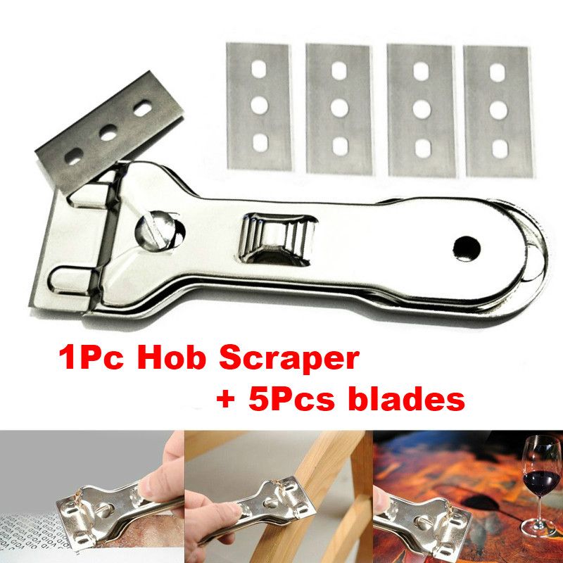 1PCS Multifunction Glass Ceramic Hob Scraper Cleaner Remover With 5pcs Blade For Cleaning Oven Cooker Tools Utility Knife