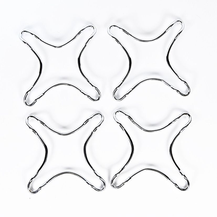 2/4pcs Gas Cooker Support Rack Stainless Steel Holder Camping Iron Stove Ring Heat Diffuser Small Pot Stand For Kitchen Cooking