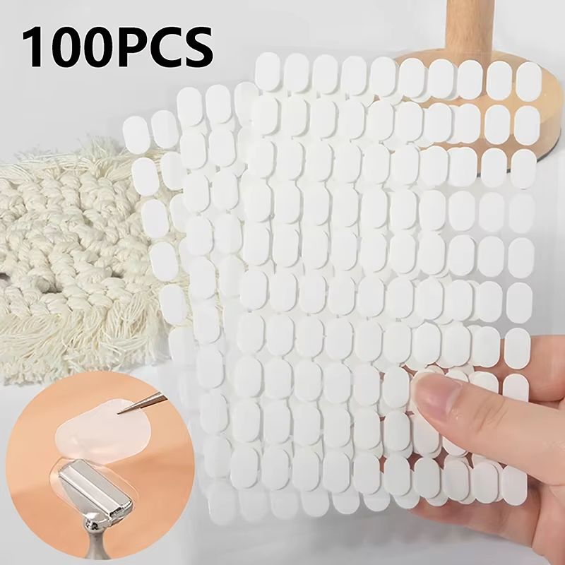 200 Pcs Press On Double Side Jelly Tape Nail Glue Adhesive Clear Stickers Manicure Art Display Stand Salon Practice Showing view 5