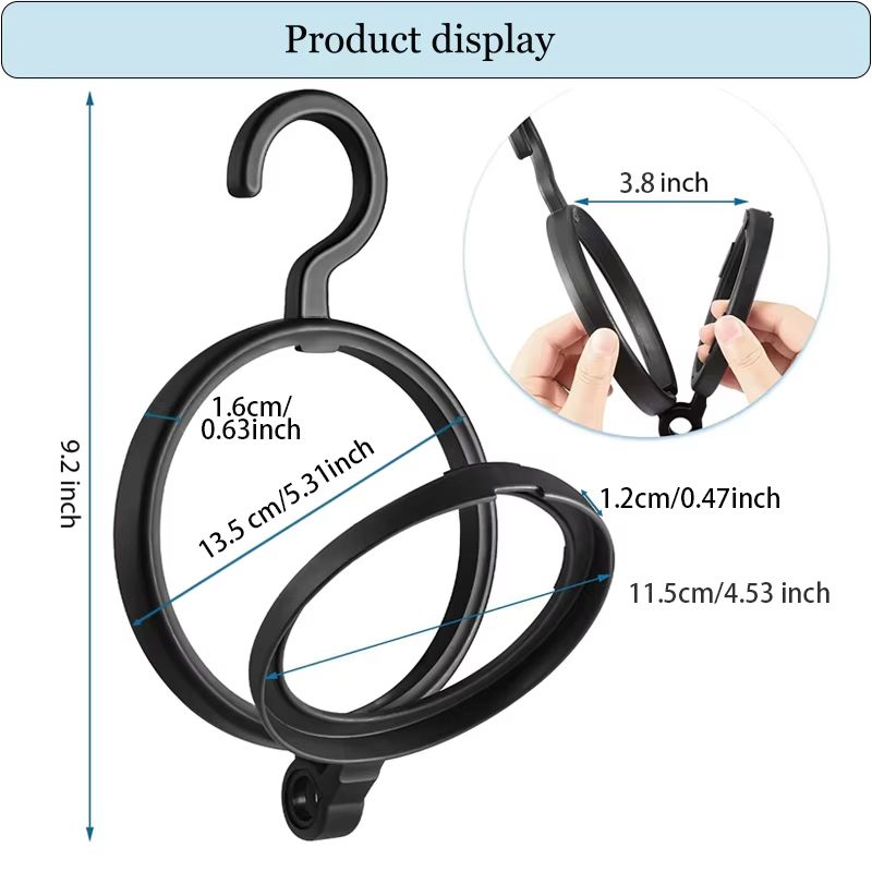Hanging Wig Stand For Wigs White Black Wig Hanger For Multiple Wigs Durable Wig Holder For Salon Display Wall Wig Stand Holder