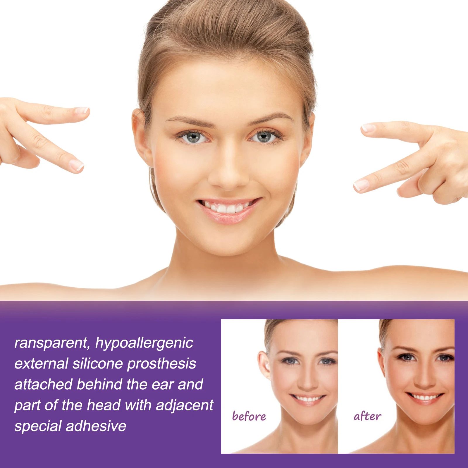 Ear Corrector Sticker Contour Shaping Auricle Valgus Correction Big Ears Solution Ear Makeup Protruding Ear Supporter Cosmetic