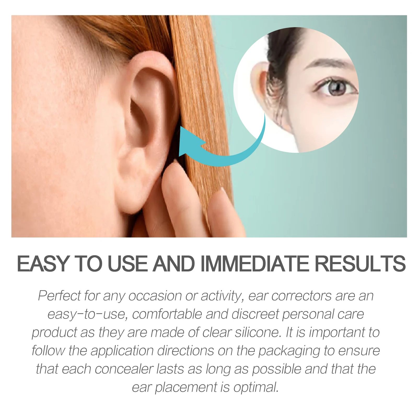 Ear Corrector Sticker Contour Shaping Auricle Valgus Correction Big Ears Solution Ear Makeup Protruding Ear Supporter Cosmetic