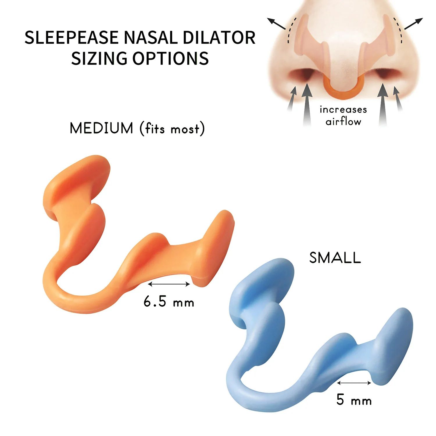 3pcs/Box 3 sizes Snoring Anti Snore Sleep Aid Device Ease Breathing Silicone Nasal Dilator