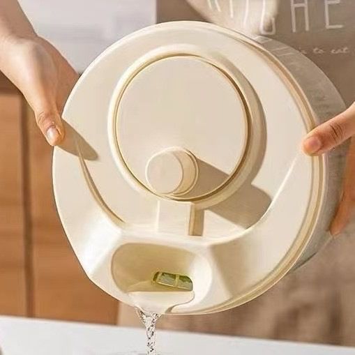 Salad Spinner for Leafy Vegetables, Lettuce Washer & Dryer, Kitchen Greens Drainer Strainer Crisper Tool