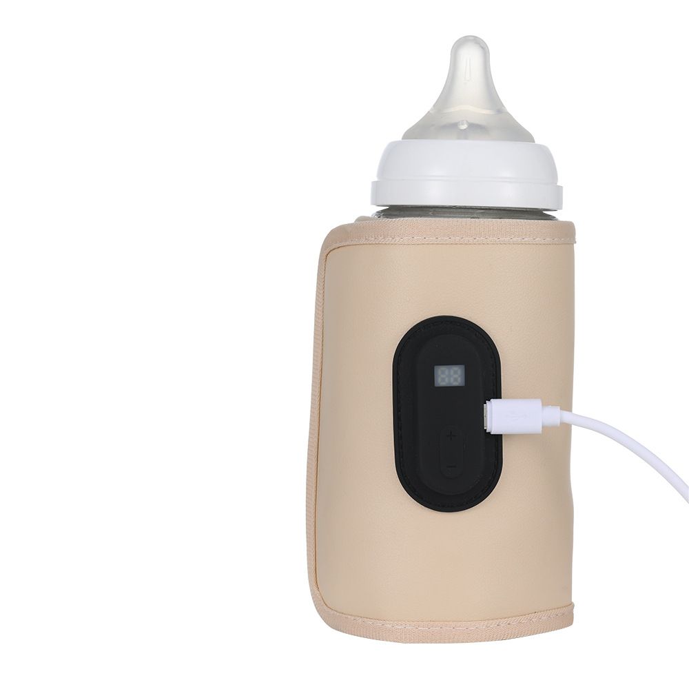 USB Charging Feeding Bottle Heater Heating Sleeve Milk Warmer 5 Temperature Adjust Insulated Breastmilk Warm Bag
