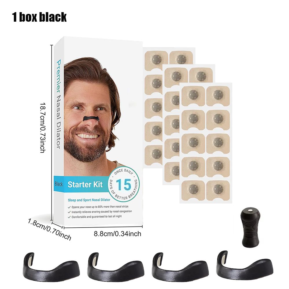 Magnetic Nasal Dilator Anti Snoring Nose Strips,Boost Oxygen Intake,Sleep Nasal Breathing Dilators Starter Kit
