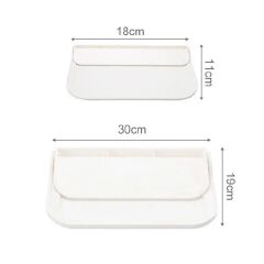 Folding Wall Mounted Shelf Saving Space Foldable Storage Rack Punch-Free Phone Holder Wifi Router Storage Tray Bathroom Organizer
