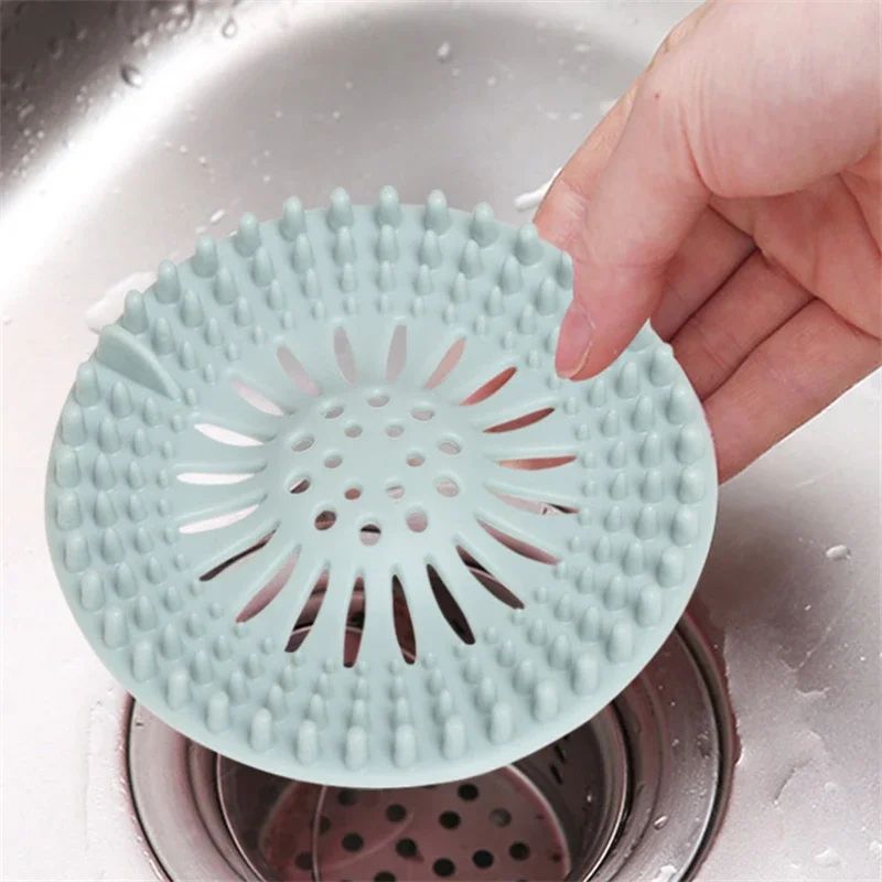 Hair Filter Sink Anti-blocking Strainer Bathtub Shower Floor Drain Stopper TPR Kitchen Deodorant Plug Bathroom Accessories