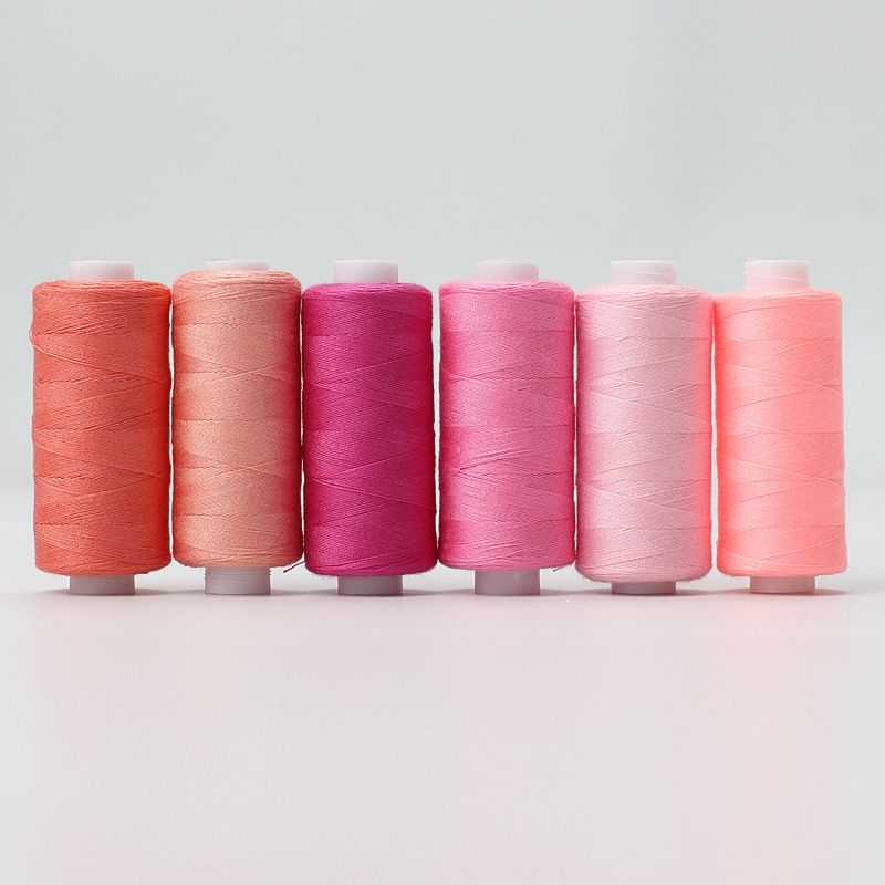 6pcs/Pack Assorted Colors Sewing Thread Polyester Sewing Thread, For Domestic DIY Sewing And Embroidery