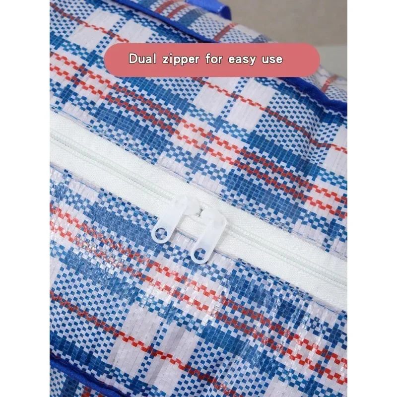 foldable moving bag Large capacity woven bag snakeskin bag Waterproof portable mobile bag