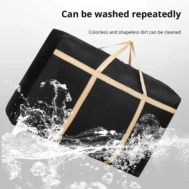 Oxford Cloth Moving Packing Bag Travel Luggage Bag Large Capacity Sturdy Waterproof Clothes Quilts Luggage Storage Bag