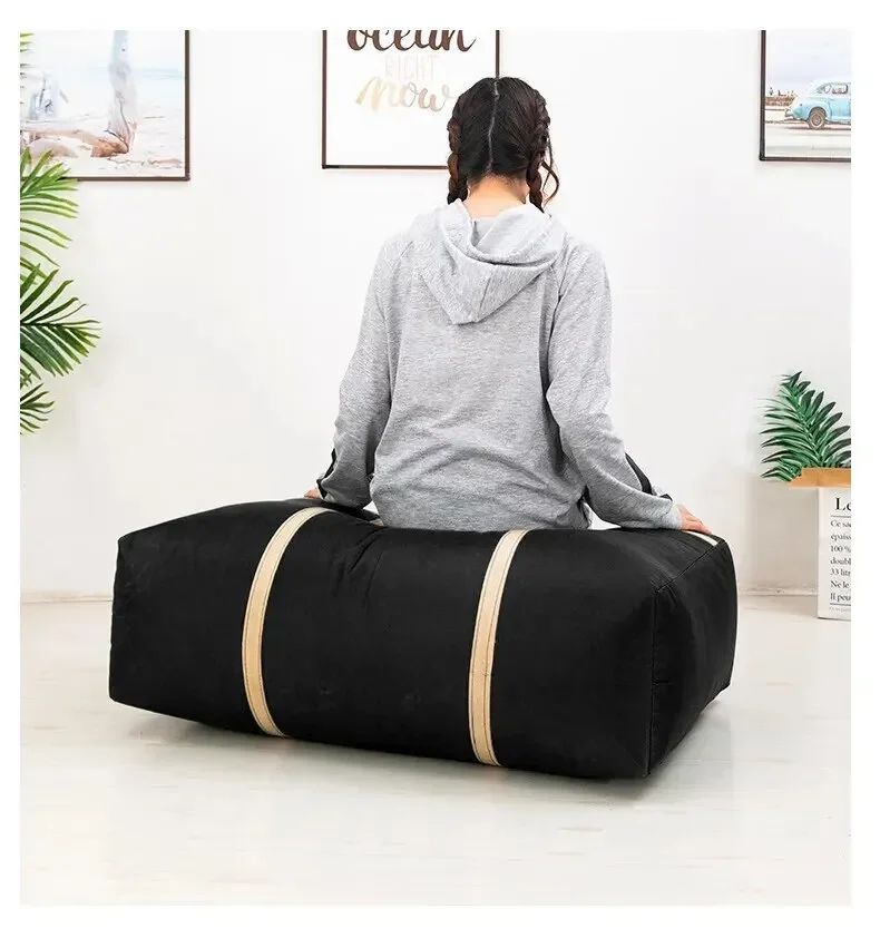 Oxford Cloth Moving Packing Bag Travel Luggage Bag Large Capacity Sturdy Waterproof Clothes Quilts Luggage Storage Bag