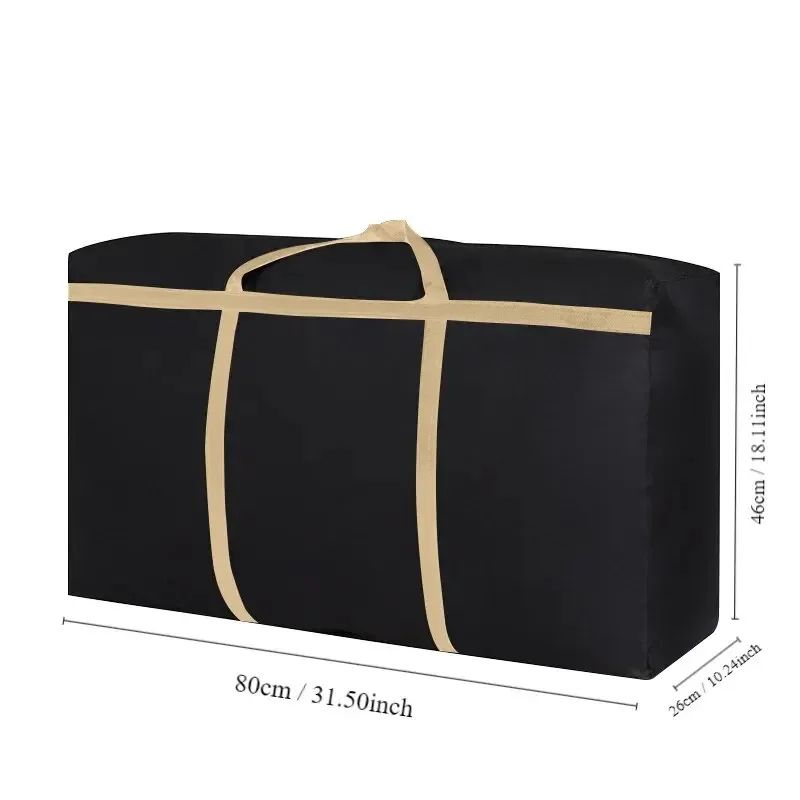 Oxford Cloth Moving Packing Bag Travel Luggage Bag Large Capacity Sturdy Waterproof Clothes Quilts Luggage Storage Bag