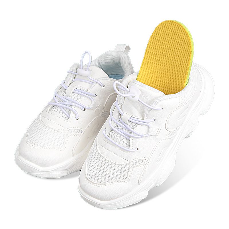 New Self-cutting Insoles For Women Men Mesh Breathable Shock-absorbing Sports Insole Adult Children Soft Memory Foam Shoe Pads