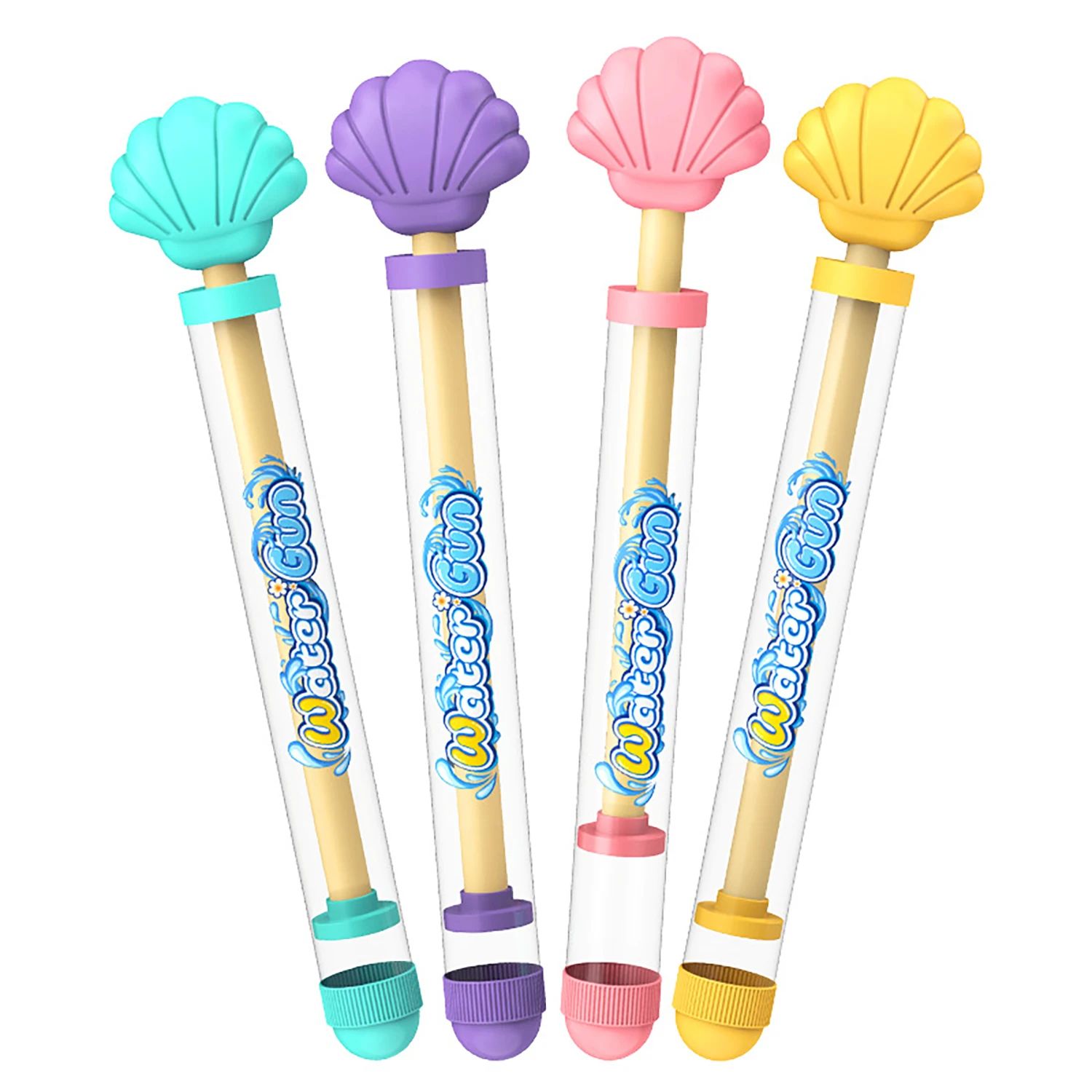 Shell fireworks water gun, pull-out water storage, children's outdoor water gun toy