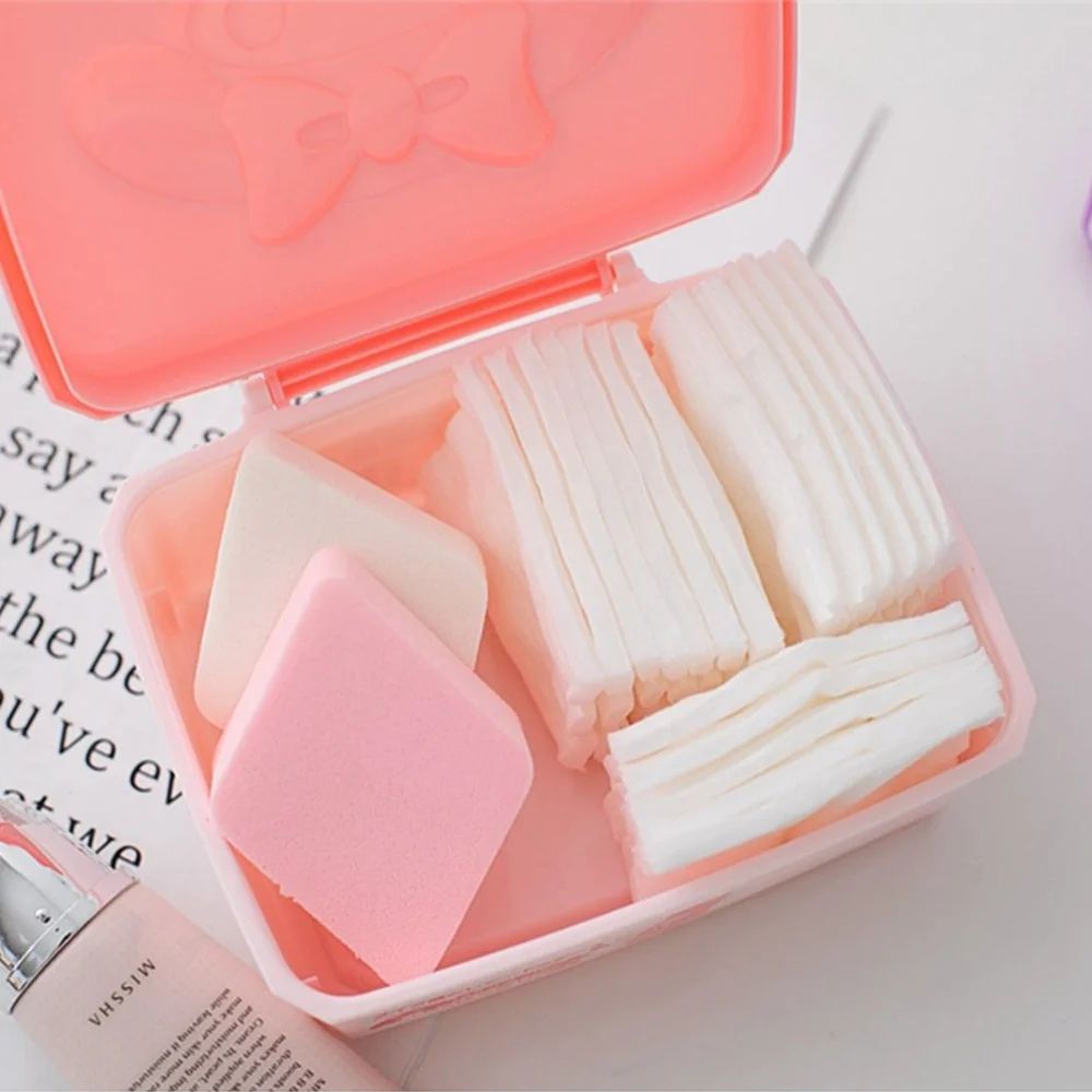 Sanrio Hello Kitty Melody Storage Box Cartoon KT Cat Desktop Organizer For Accessories Packaging Cotton Swab Girls Gifts