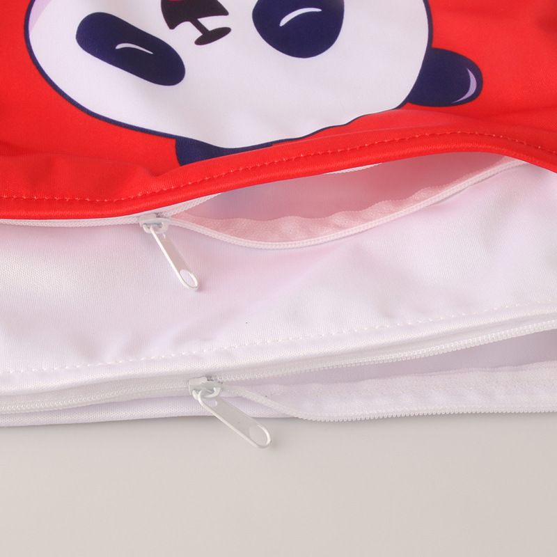 Babyshow 1PC Washable Wet Dry Bag Wetbag for Baby Diapers Nappies Waterproof Reusable Diaper Bag with Two Zippers 25cmx35cm