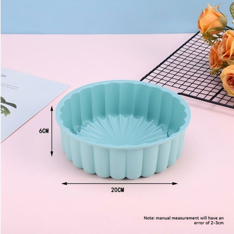 Silicone Cake Pan Multi-Functional Round High Temperature Resistant DIY Baking Mold