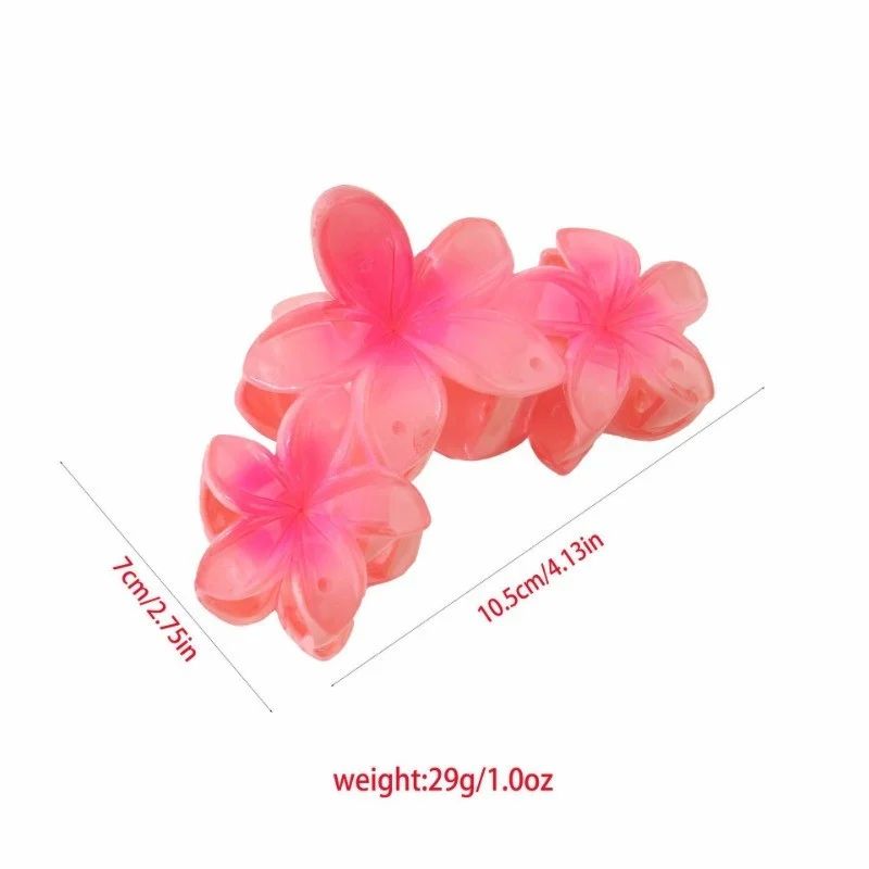 1pcs Candy colors large Flower Hair Clip for Women Elegant Temperament Shark Clip Fashionable Girl Hair claw
