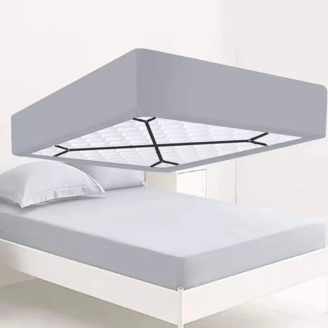 Universal Bed Sheet Holder Adjustable Elastic Fastener Straps Non-Slip Sofa Cover Clips Crisscross Gripper For Mattress Covers