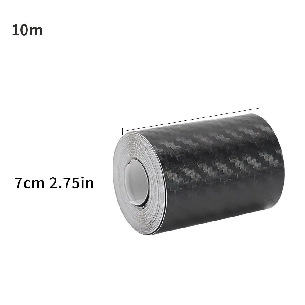 Nano Carbon Fiber Car Body Film DIY Paste Protector Strip Car Door Sill Waterproof Protection Film Side Mirror Anti Scratch Tape