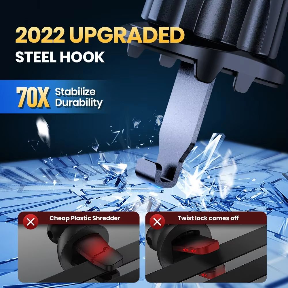 Universal Car Hook Base Phone Holder for Car Air Vent Dashboard Mobile Phone Navigation Bracket Anti-drop Phone Car Stand Holder