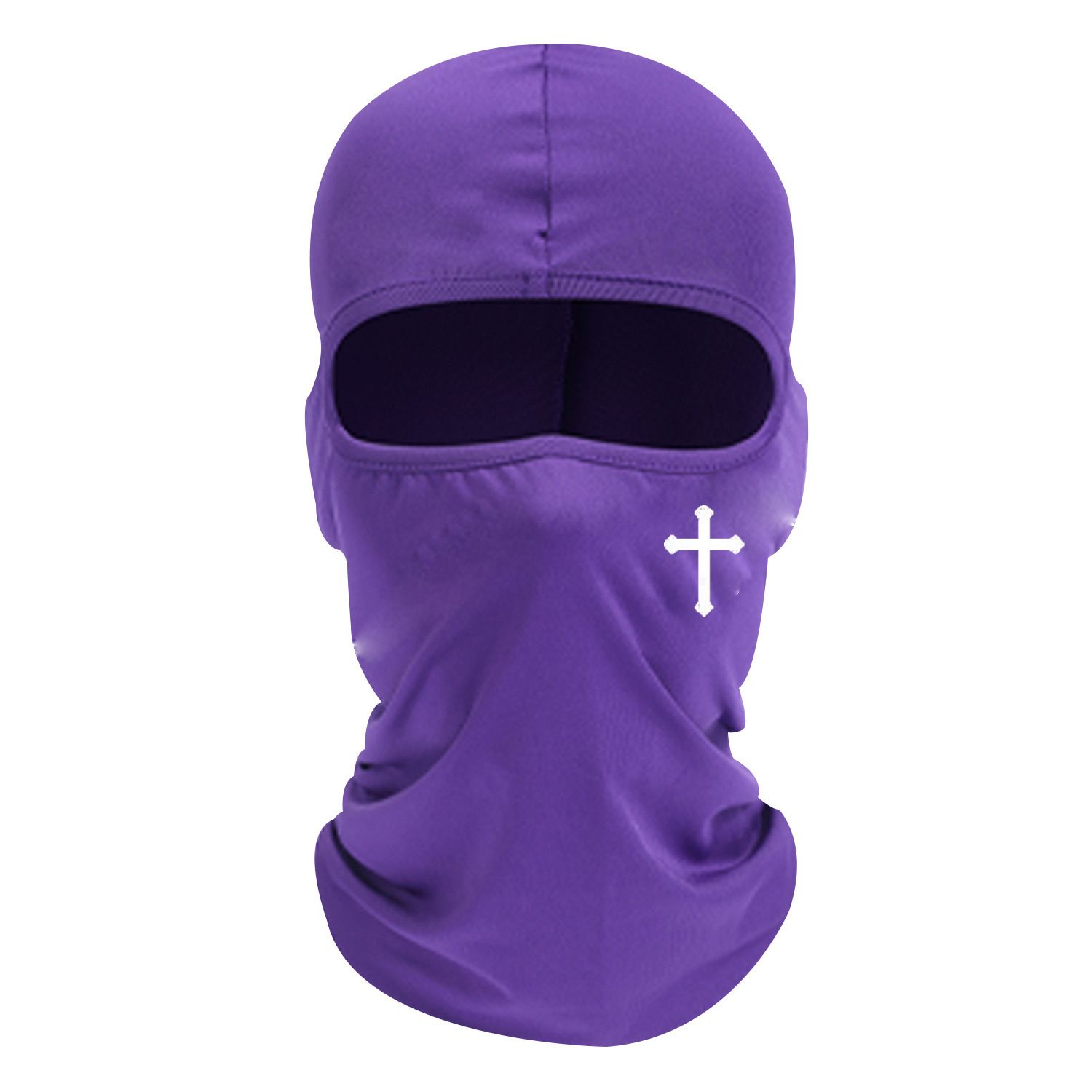 1/2pcs Breathable Black Balaclava Face Mask - Moisture-Wicking Polyester, Perfect for Cycling,, Hiking, Outdoor Headger
