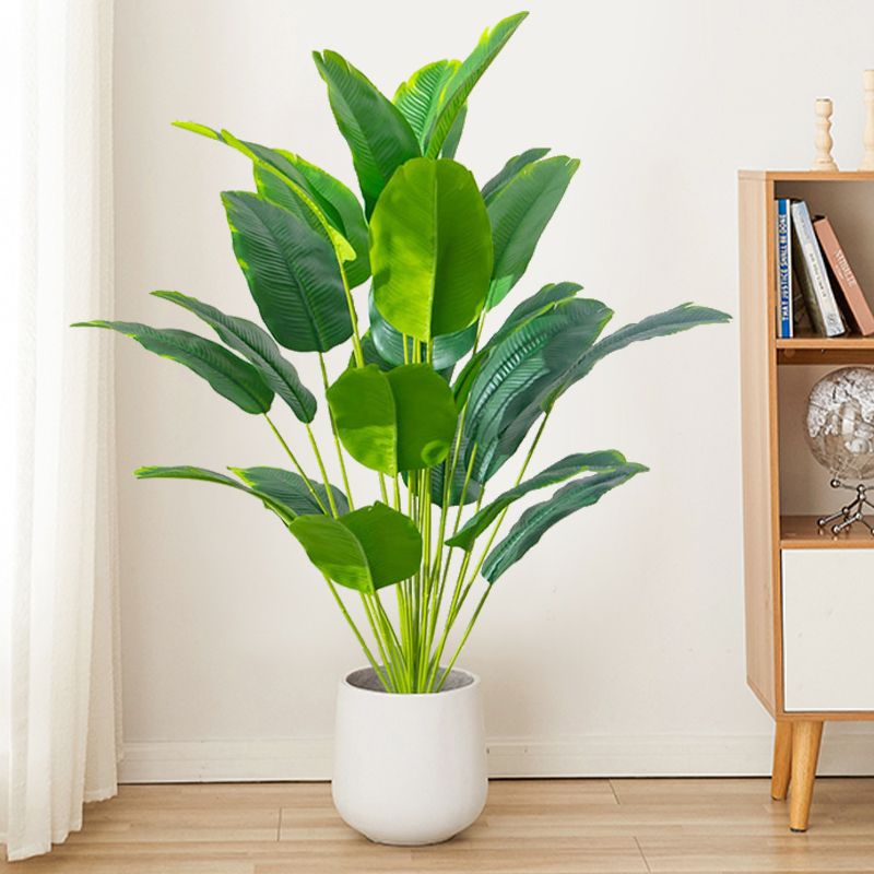 Artificial Plants Large Tropical Palm Tree Fake Banana Plants Leaves Real Touch Plastic Monstera For Home Garden Party Decor