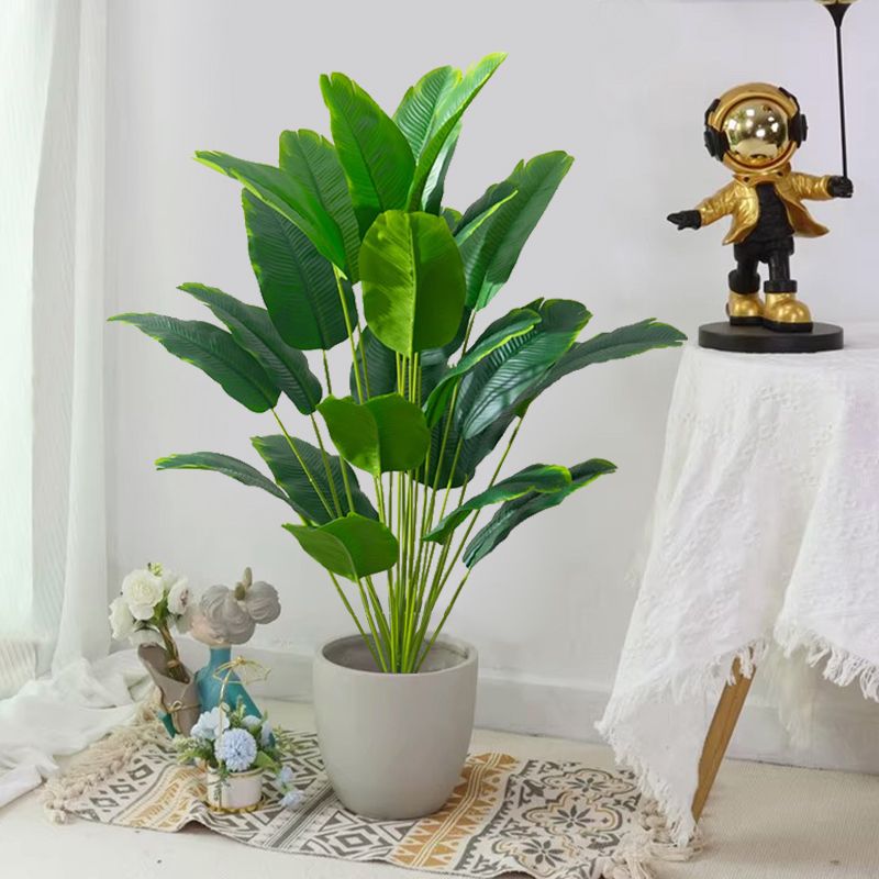 Artificial Plants Large Tropical Palm Tree Fake Banana Plants Leaves Real Touch Plastic Monstera For Home Garden Party Decor