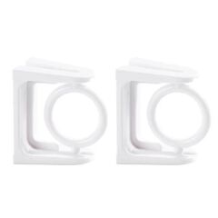 360° Rotatable Retractable Pole Fixator for Non-drilling Strong Adhesive Hooks Towel Rod Shower Curtain Rod Bracket