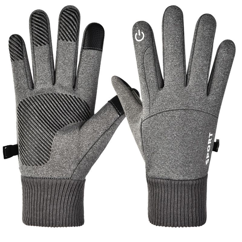 Winter Warm Full Fingers Waterproof Cycling Outdoor Sports Running Motorcycle Ski Touch Screen Fleece Gloves