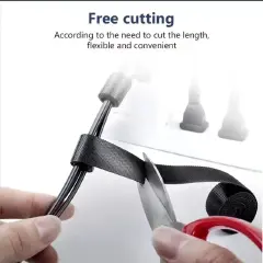 3/5M Cable Organizer Cable Management Wire Winder Tape Earphone Mouse Cord Management Ties Protector For iPhone Xiaomi Samsung