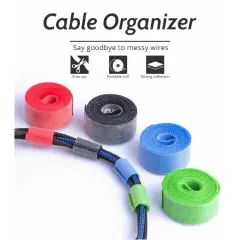 3/5M Cable Organizer Cable Management Wire Winder Tape Earphone Mouse Cord Management Ties Protector For iPhone Xiaomi Samsung